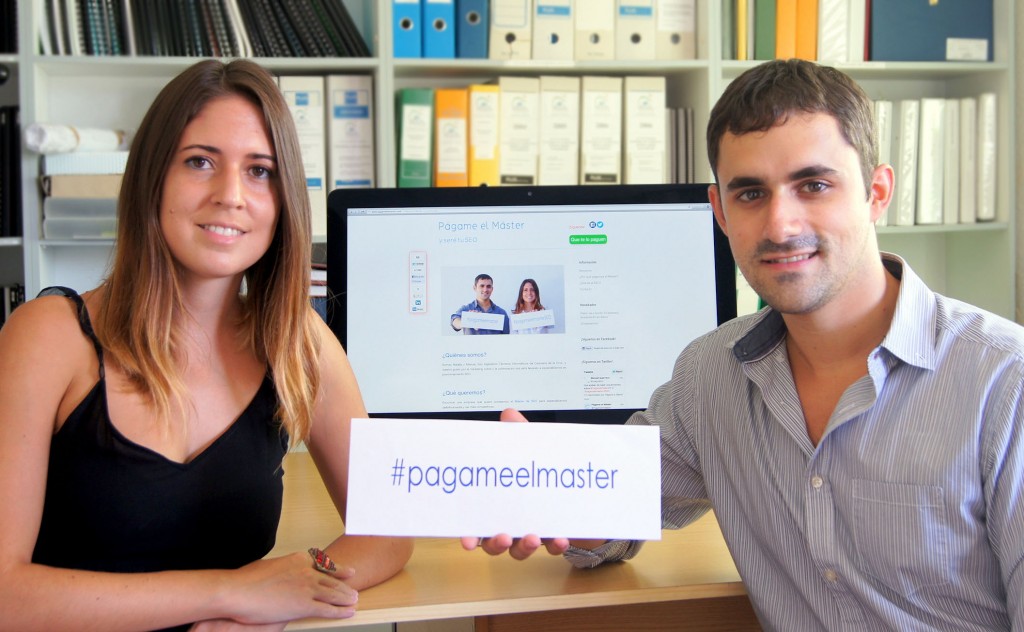 Págame el Máster, iniciativa de Natalia y Manuel